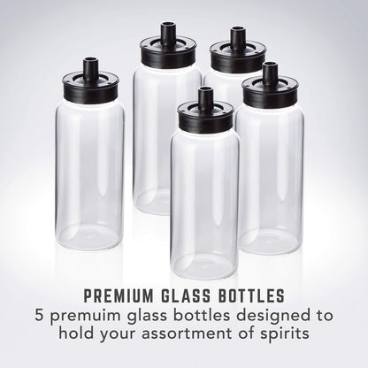 Bartesian Professional Cocktail Machine, 5 Premium Glass Bottles, 55306