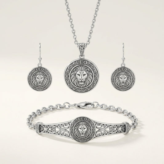 Sterling Silver Zodiac Astrology Jewelry Set - Zodiac Astrology Jewelry Set (Sterling Silver)