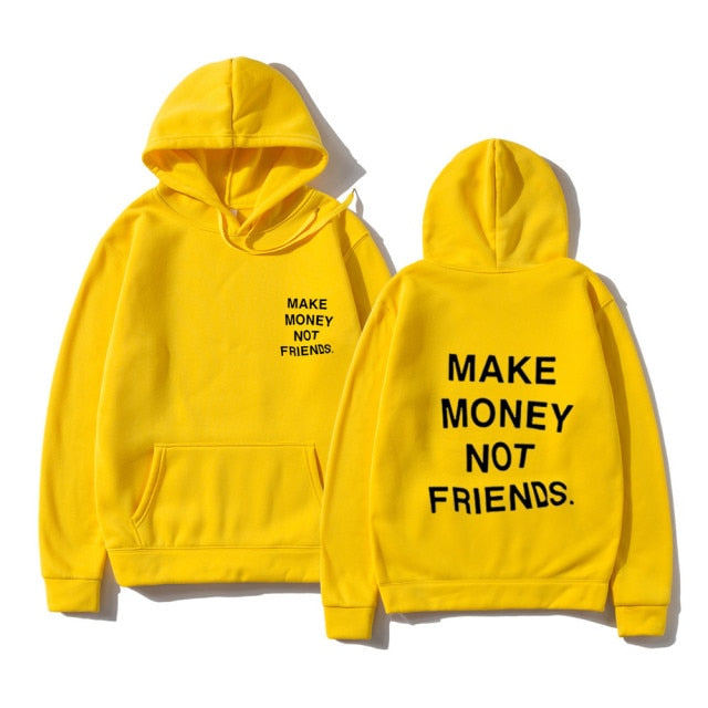 RG40 MAKE MONEY NOT FRIENDS Hoodies Aura Restored