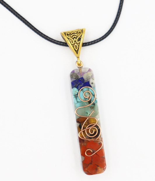 Aura Restored Rainbow Chakra Energy Necklace Aura Restored