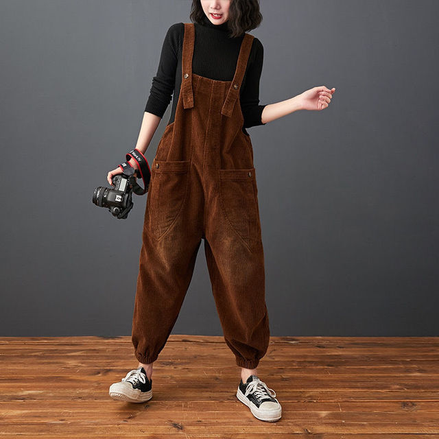 9DF Corduroy Pockets Jumpsuit Aura Restored