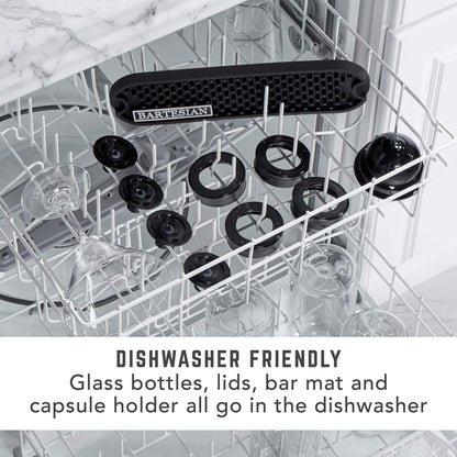 Bartesian Professional Cocktail Machine, 5 Premium Glass Bottles, 55306
