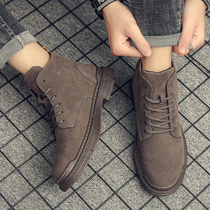 Men's Boots Lace Up Casual Breathable Thickened