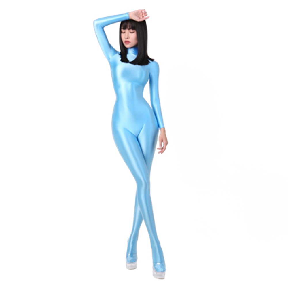 Cosmo Aura Glossy Elastic One-Piece  Jumpsuit Aura Restored