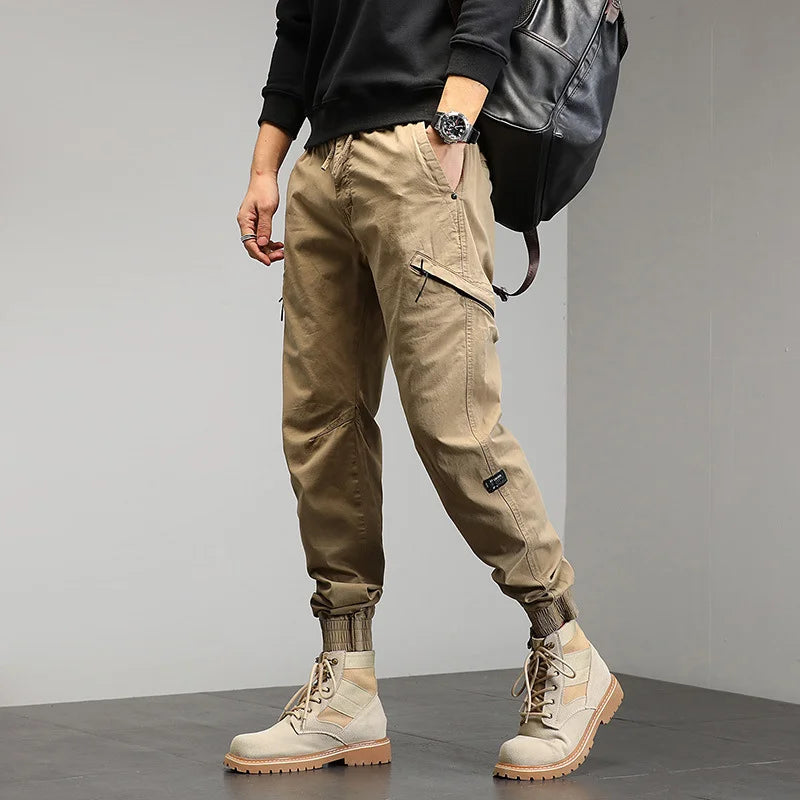 Guy Aura Multi-Pocket Casual Pants Aura Restored