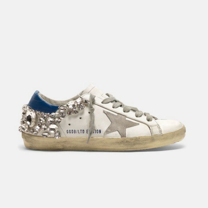 Gideon Collection Simalvia White Shoes with Diamonds Aura Restored