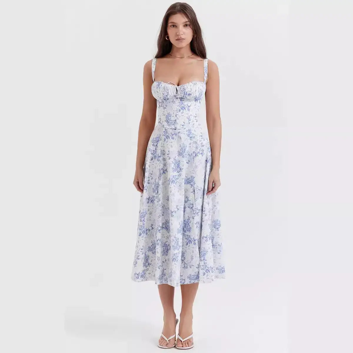 9DF Elegant Flowers Dress Aura Restored