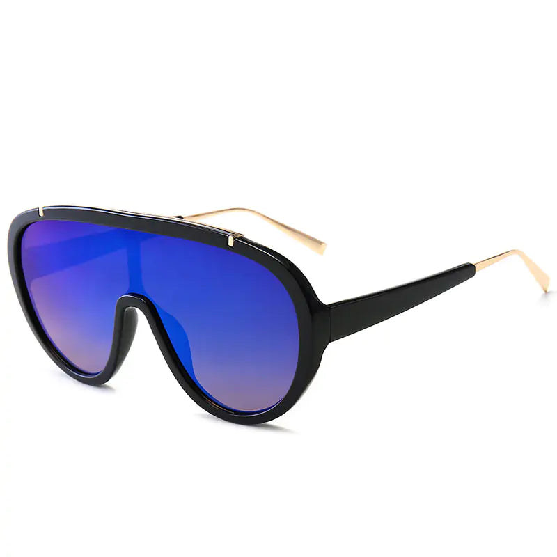 Kryssable Collection Jaspeer UV400 Oversized Sunglasses Aura Restored