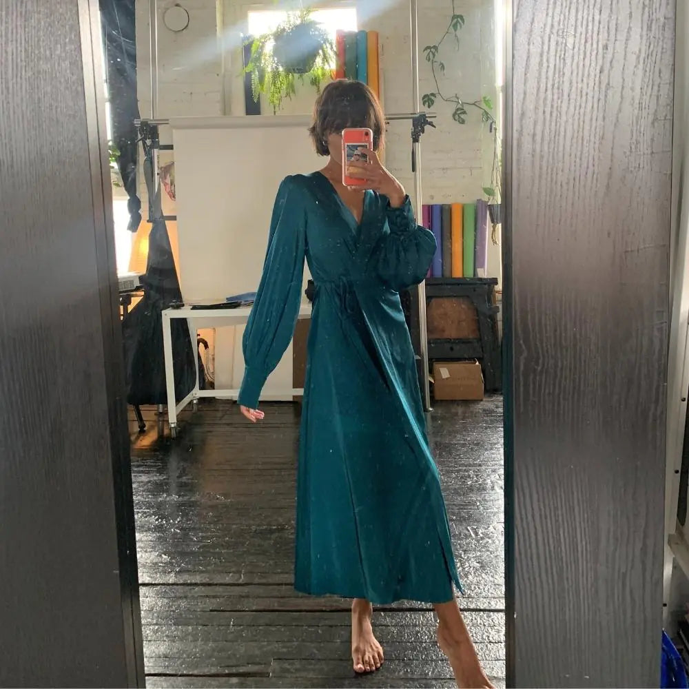 9DF Wrap Dress Aura Restored