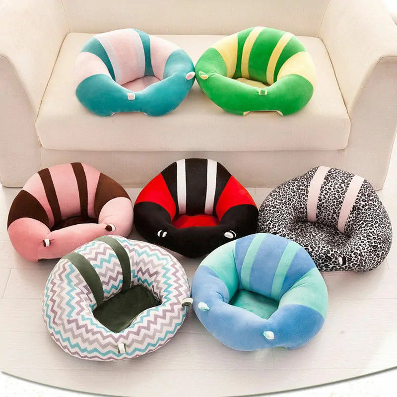 Kids Baby Support Seat: Comfortable Sit Up Soft Chair Cushion Sofa Plush Pillow Bean Bag Aura Restored