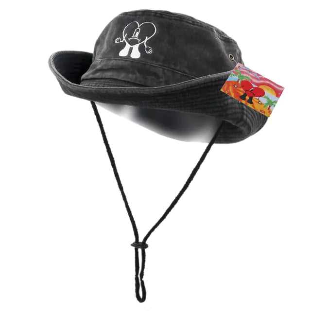 Foldable Cotton Embroidered Bucket Hat Aura Restored