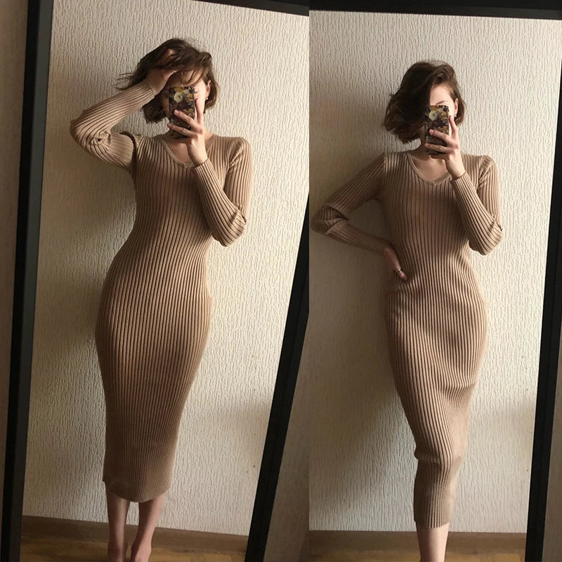 NYMY Bodycon Sweater Dress Aura Restored