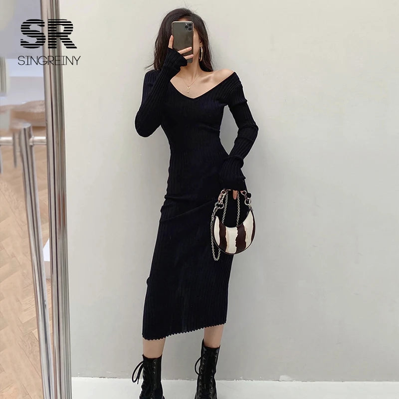 NYMY Bodycon Sweater Dress Aura Restored