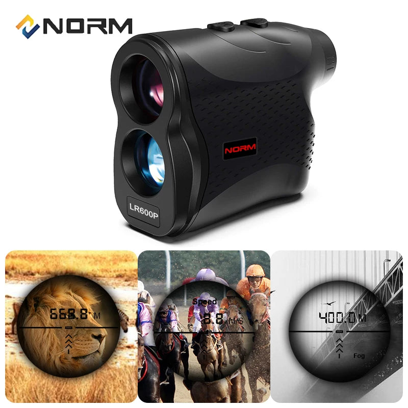 NORM Laser Rangefinder Laser Distance Meter Outdoor Sport Golf  Rangefinder, Hunting, Survey  600M 900M 1200M 1500M Range Aura Restored