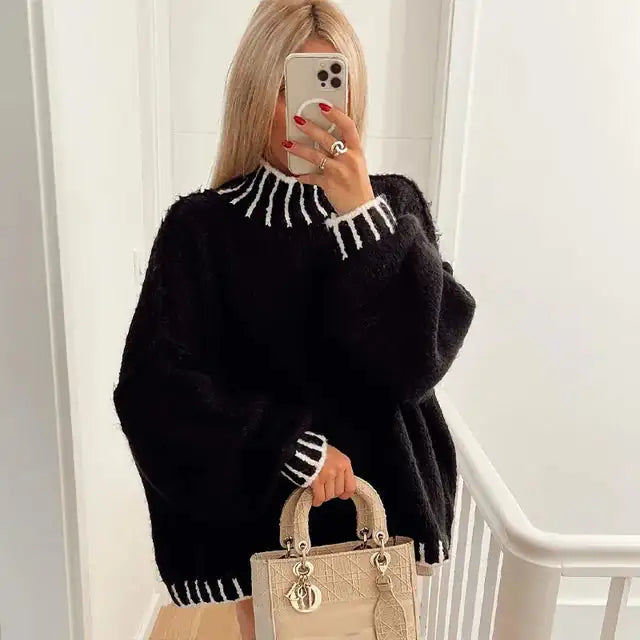 9DF Knitted Oversized Sweater Aura Restored