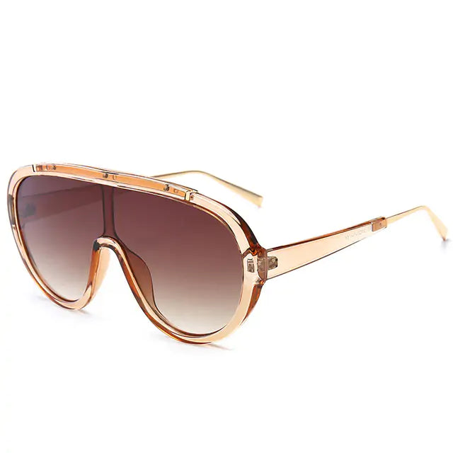 Kryssable Collection Jaspeer UV400 Oversized Sunglasses Aura Restored