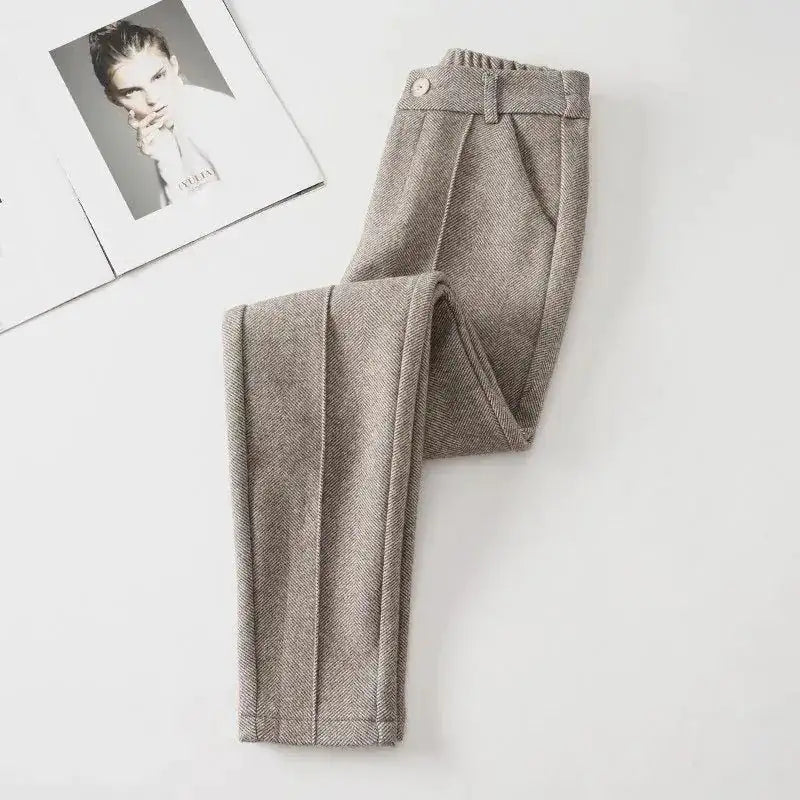 9DF Woolen High Waist Pants Aura Restored