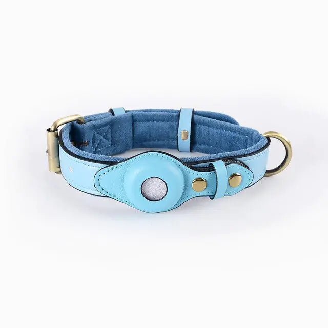 Aura Pets Leather Anti-Lost Dog Collar Aura Restored