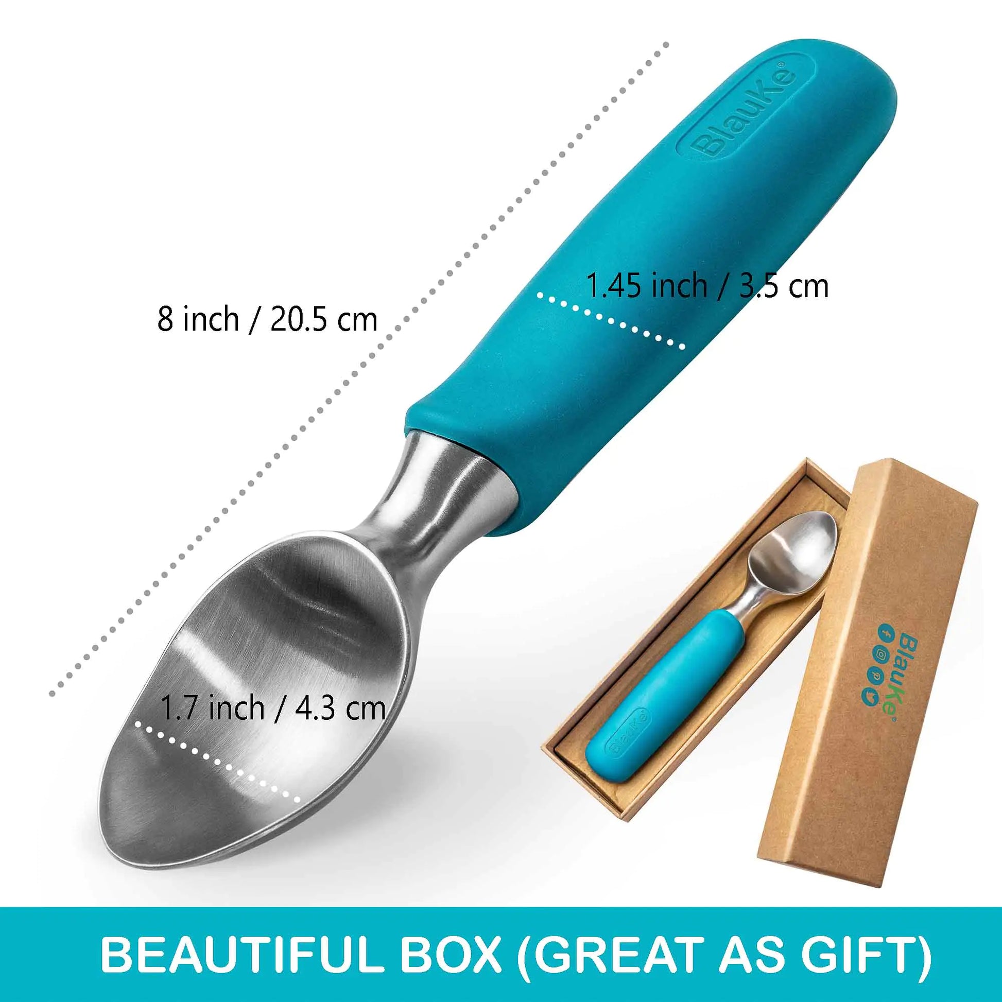 Stainless Steel Ice Cream Scoop - Professional Ice Scooper Aura Restored