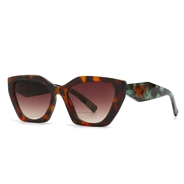 Woah!!! Retro Rectangular Cat Eye Sunglasses Aura Restored