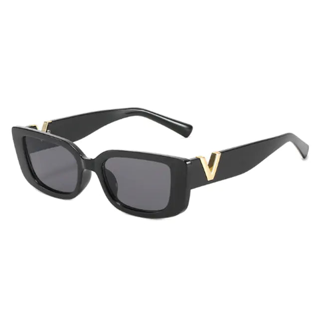 Lady Excel Rectangle Retro Sunglasses Aura Restored