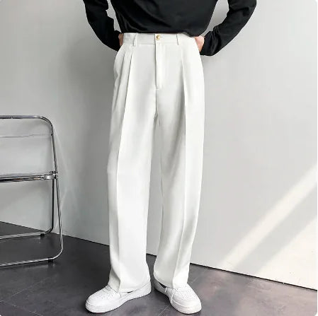 Gideon Wide Leg Suit Pants Aura Restored