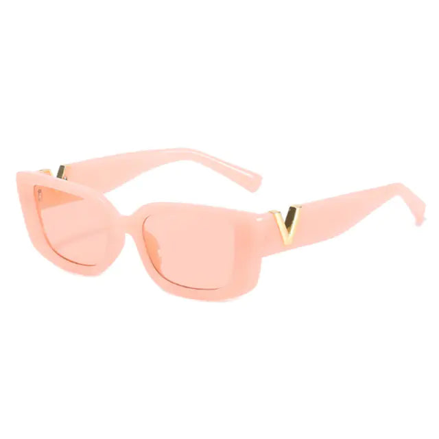 Lady Excel Rectangle Retro Sunglasses Aura Restored