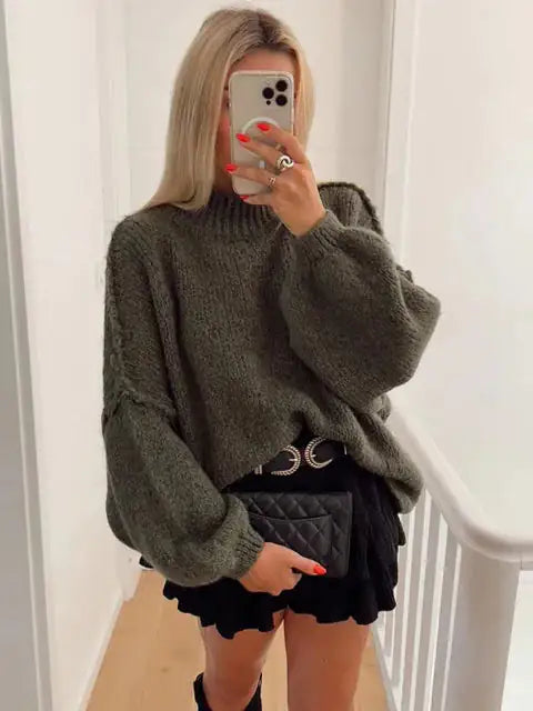 9DF Knitted Oversized Sweater Aura Restored