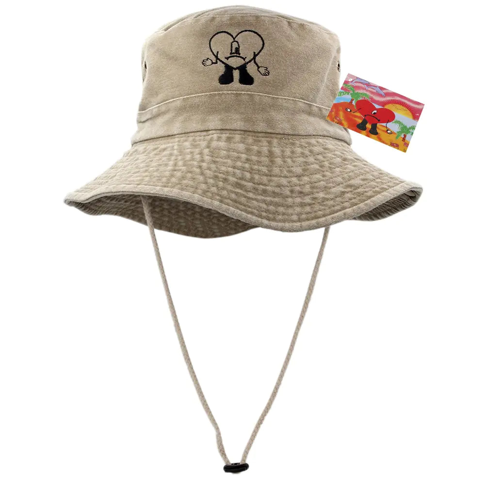 Foldable Cotton Embroidered Bucket Hat Aura Restored