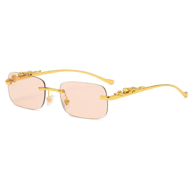 Simalvia Rimless Square Sunglasses Aura Restored