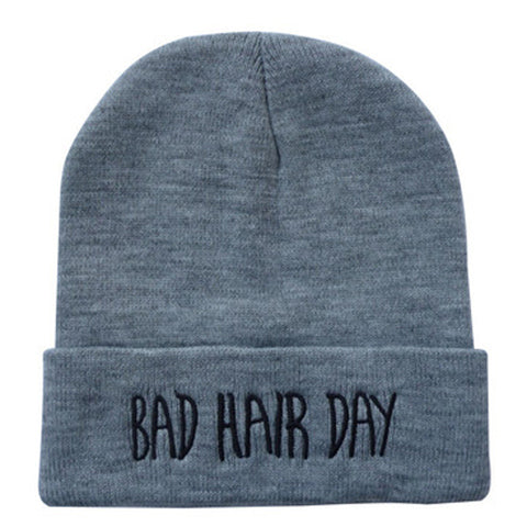 RG40 Collection New Fashion Unisex Women Mens Winter Bad Hair Day Snap Back Beanies Hat Knit Hip Hop Sport Warm Ski Cap Aura Restored