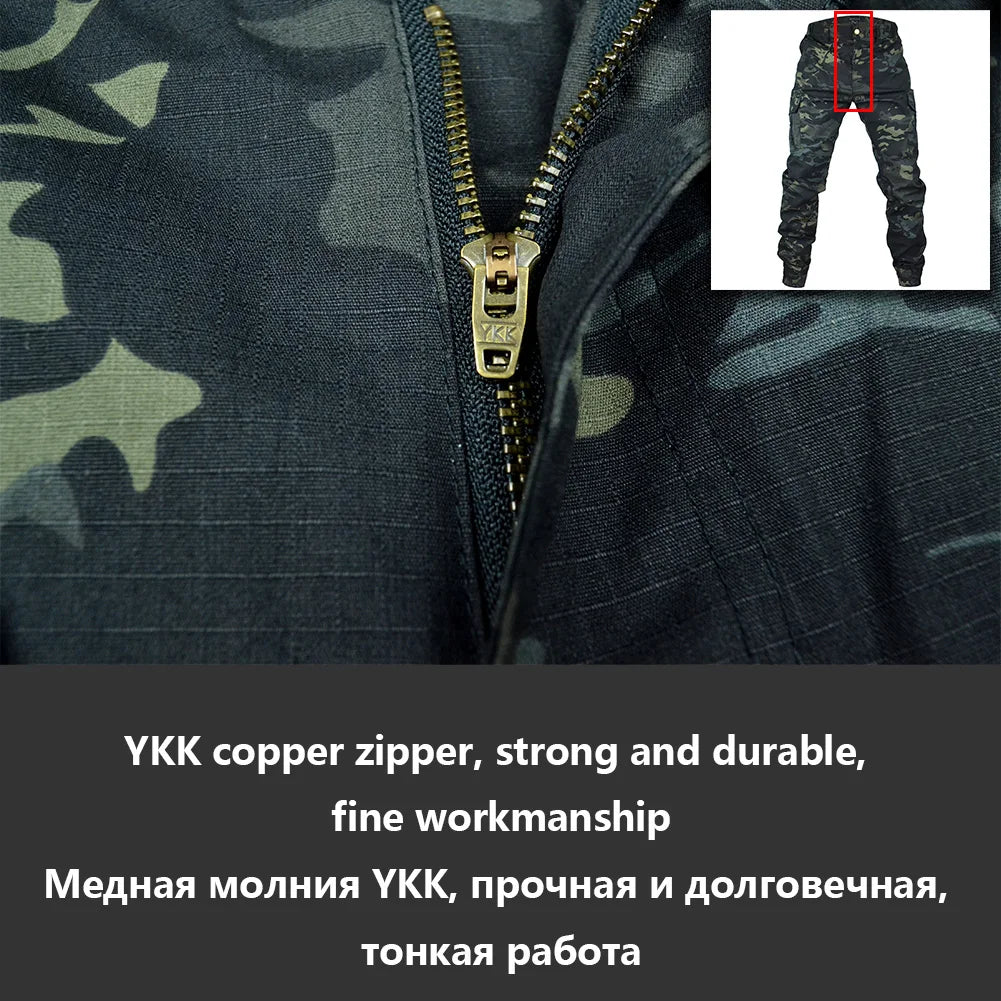 Mege Tactical Camouflage Joggers Outdoor Ripstop Cargo Pants Working Clothing Hiking Hunting Combat Trousers Men's Streetwear Aura Restored