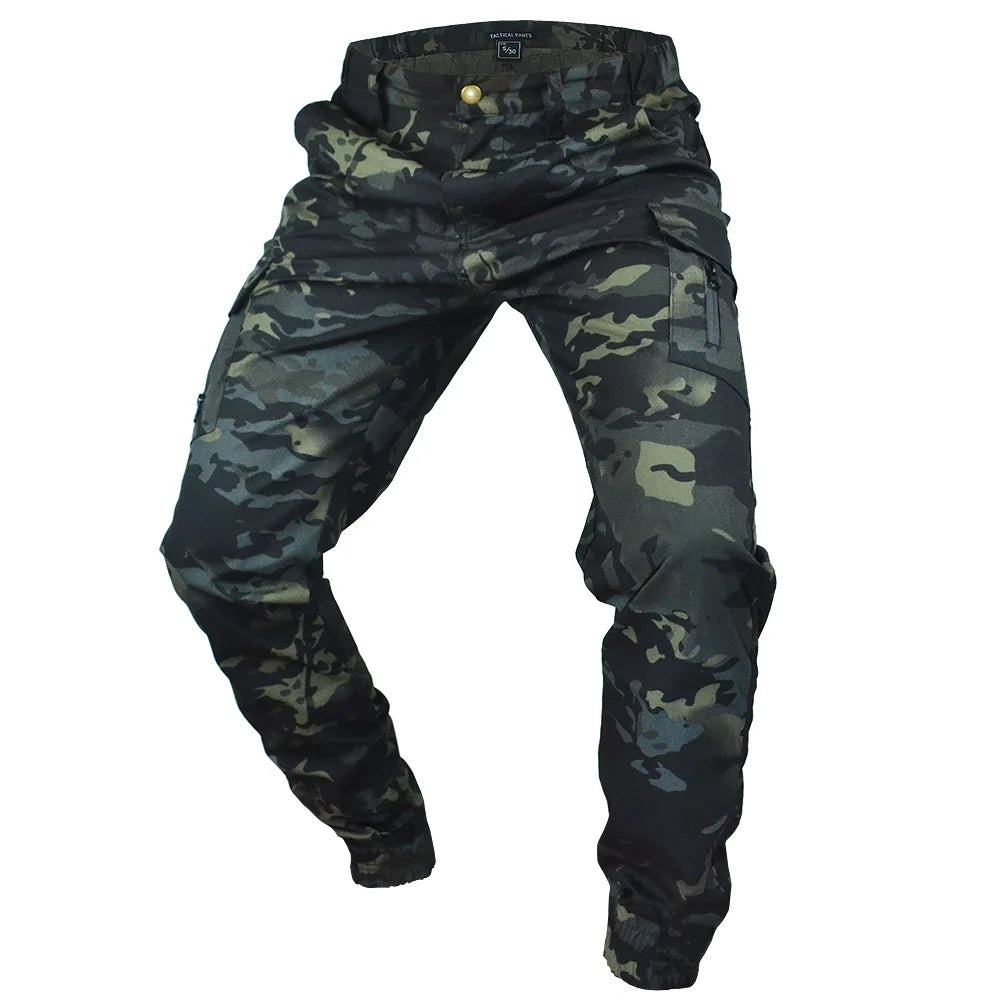 Mege Tactical Camouflage Joggers Outdoor Ripstop Cargo Pants Working Clothing Hiking Hunting Combat Trousers Men's Streetwear Aura Restored