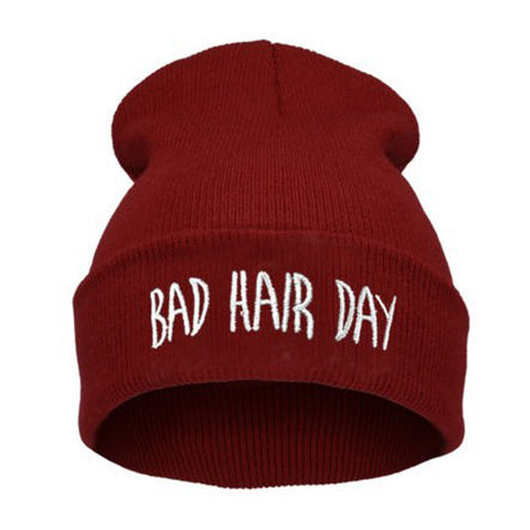 RG40 Collection New Fashion Unisex Women Mens Winter Bad Hair Day Snap Back Beanies Hat Knit Hip Hop Sport Warm Ski Cap Aura Restored