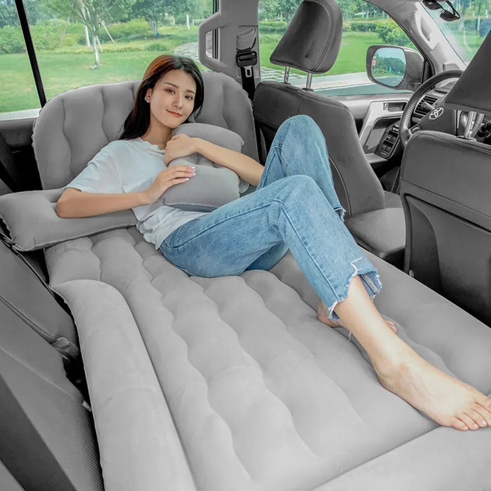 Car Inflatable Bed Air Travel Mattress Portable Foldable Car Air Bed for Home Travel  Picnic Camping Aura Restored