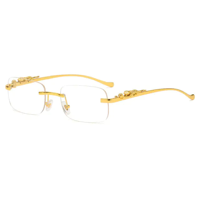 Simalvia Rimless Square Sunglasses Aura Restored