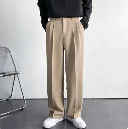 Gideon Wide Leg Suit Pants Aura Restored