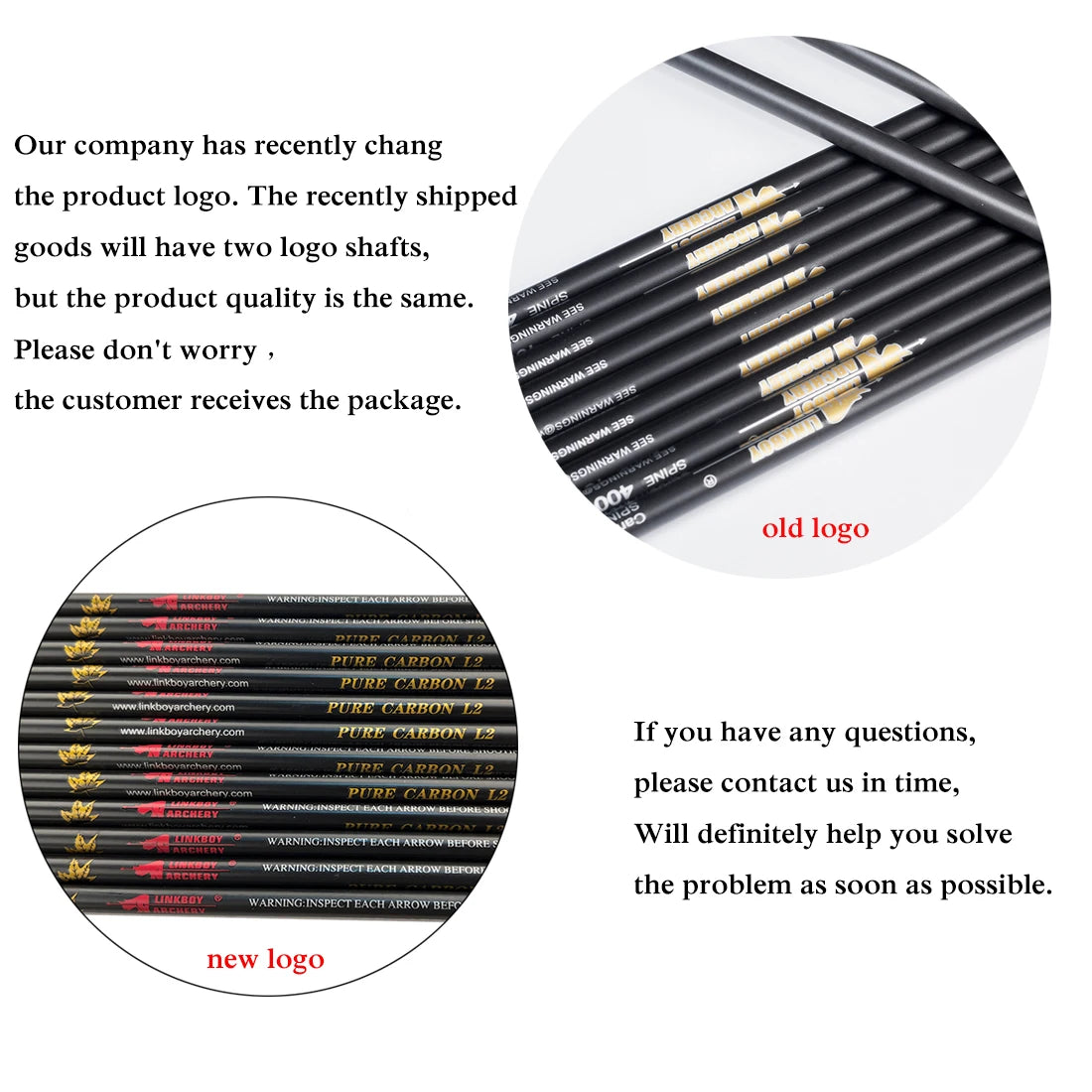 Linkboy Archery Pure Carbon Arrows Shaft Spine400-1800 ID4.2/6.2mm Recurve Bow and Arrows Hunting Shooting 12PCS/a Lot Aura Restored