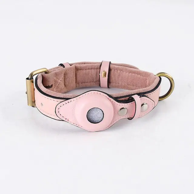 Aura Pets Leather Anti-Lost Dog Collar Aura Restored