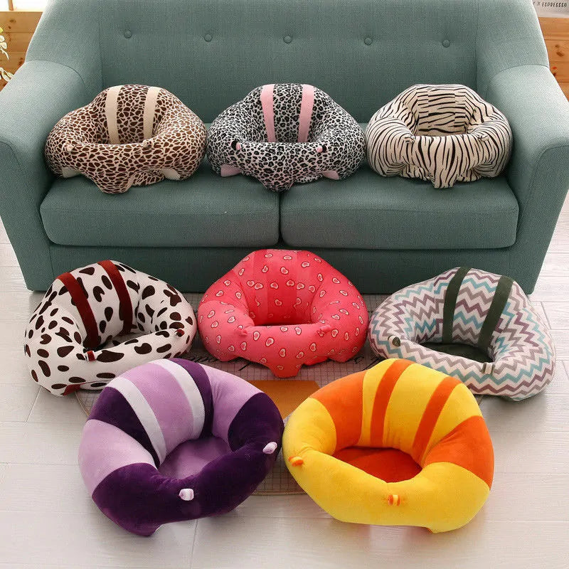 Kids Baby Support Seat: Comfortable Sit Up Soft Chair Cushion Sofa Plush Pillow Bean Bag Aura Restored