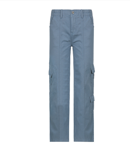 Cosmo Aura Cargo Solid Baggy Pants Aura Restored