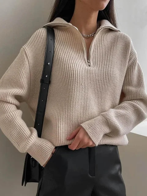 Cosmo Aura Turtleneck Zipper Sweater Aura Restored