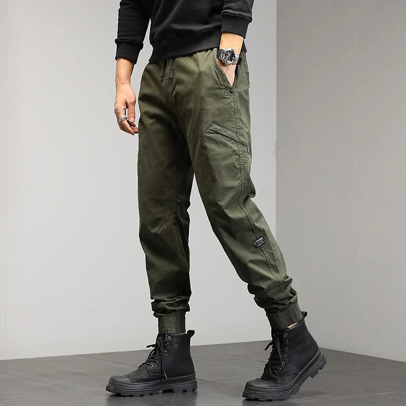 Guy Aura Multi-Pocket Casual Pants Aura Restored