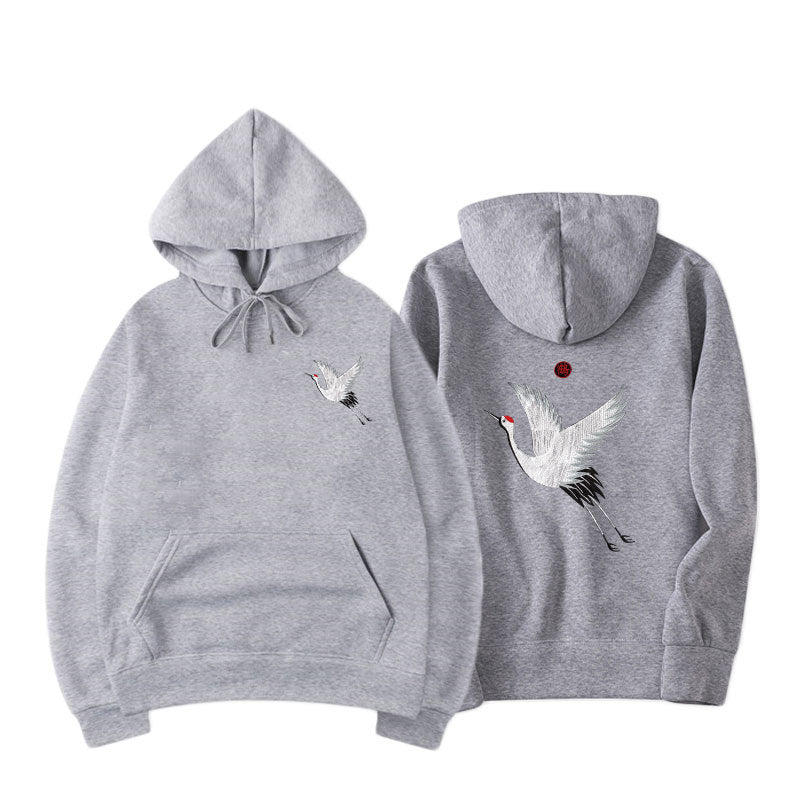 Gideon Collection Crane Graphic Hoodies Aura Restored