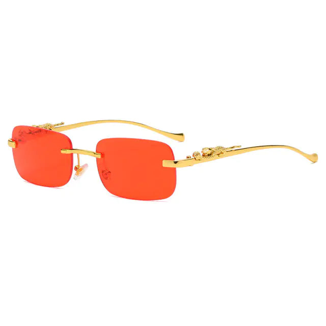 Simalvia Rimless Square Sunglasses Aura Restored