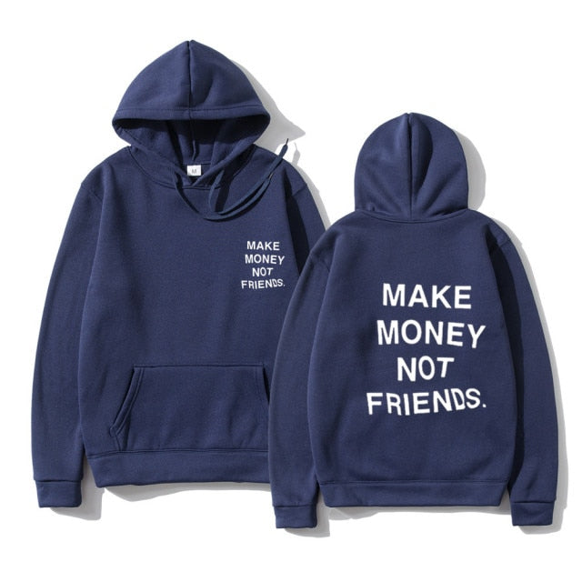 RG40 MAKE MONEY NOT FRIENDS Hoodies Aura Restored