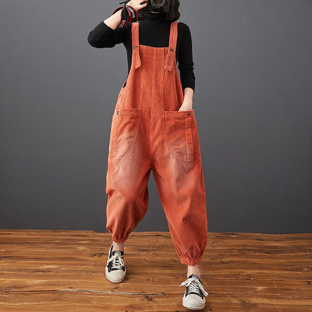 9DF Corduroy Pockets Jumpsuit Aura Restored