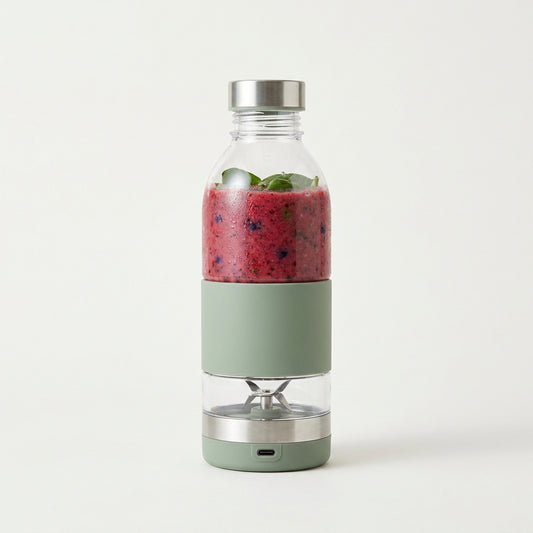 Portable USB-Rechargeable Blender Bottle for Smoothies - Portable USB-Rechargeable Blender Bottle