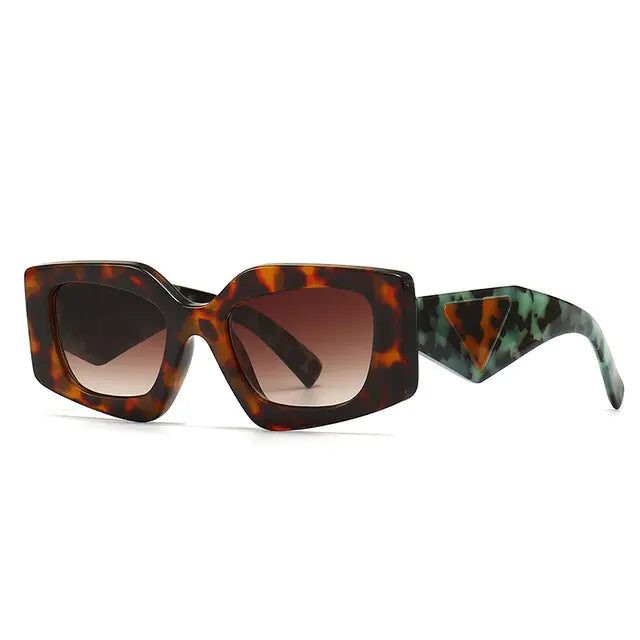 Woah!!! Retro Rectangular Cat Eye Sunglasses Aura Restored