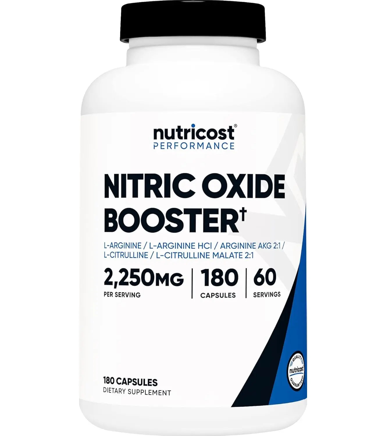 Nutricost Nitric Oxide Booster Capsules — 2250mg